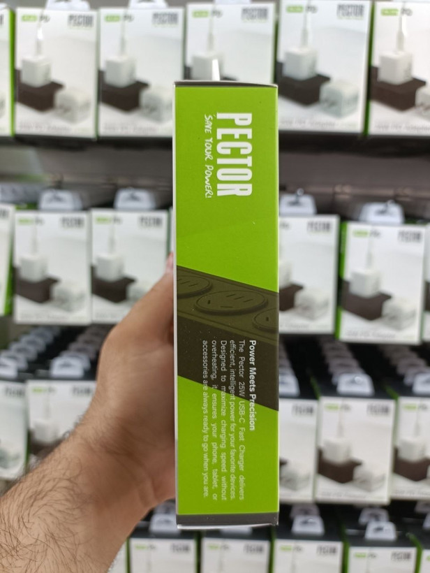 شارژر اورجینال 25W پکدار PECTOR مدل PA301 یکسال گارانتی/SUPER FAST