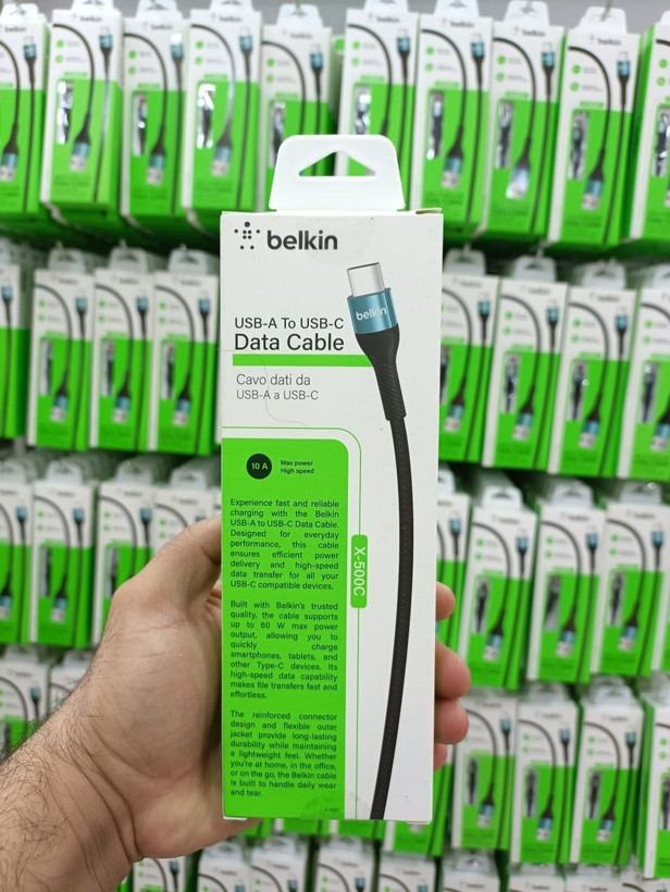 کابل شارژ بلکین BELKIN تایپ سی پکدار مدل X-500T