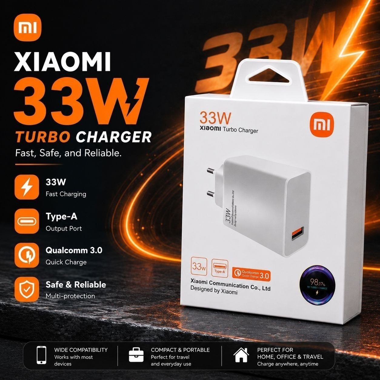 کلگی شارژر 33W شیائومی
