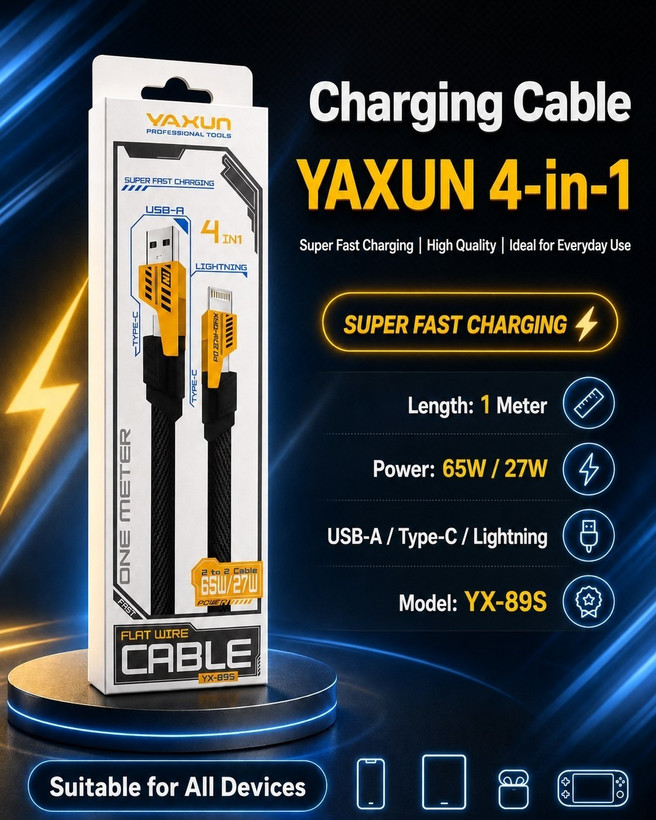 کابل شارژ یاکسون YAXUN مدلYX-895