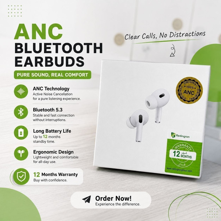 ایرپاد پرو AIRPODS PRO 2 پک ANC تایپ سی لیبل عرب